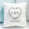 Personalised Couples Heart Cushion Cover
