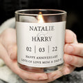 Personalised Couples Scented Jar Candle