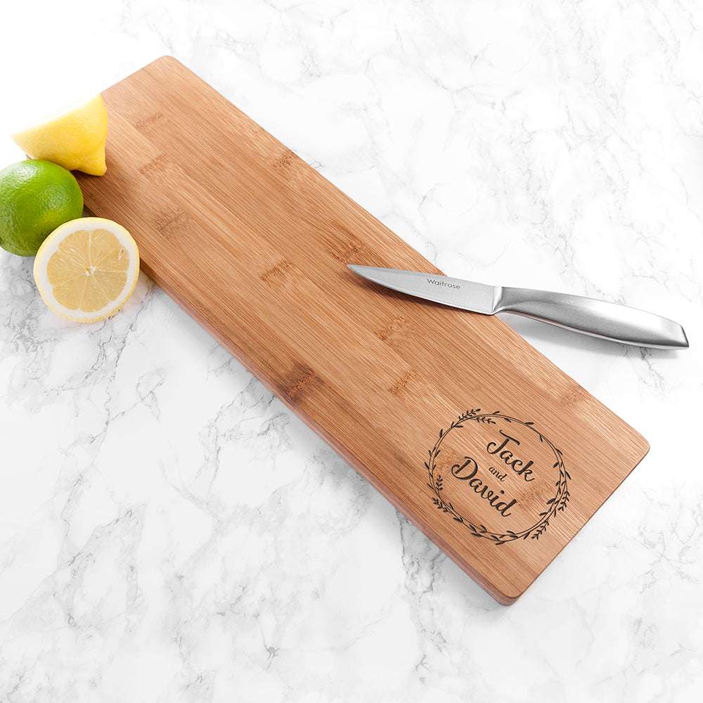 Personalised Couple's Wreath Serving Board