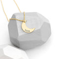 Personalised Personalised Crescent Moon Necklace