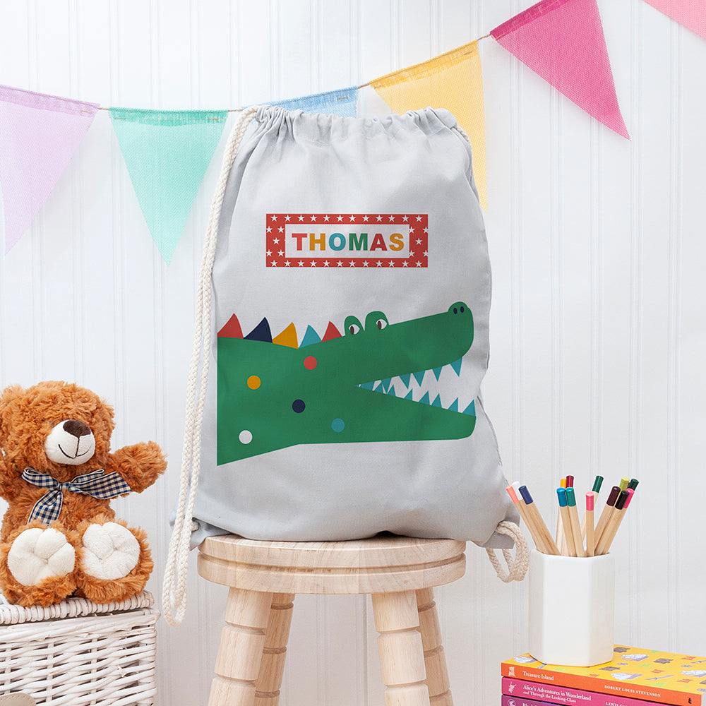 Personalised Personalised Crocodile PE Kit Bag