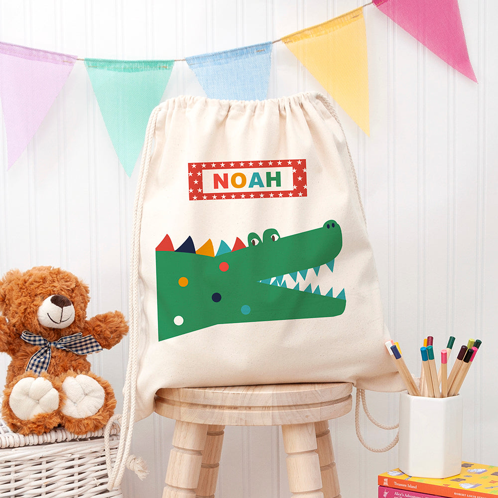 Personalised Personalised Crocodile PE Kit Bag
