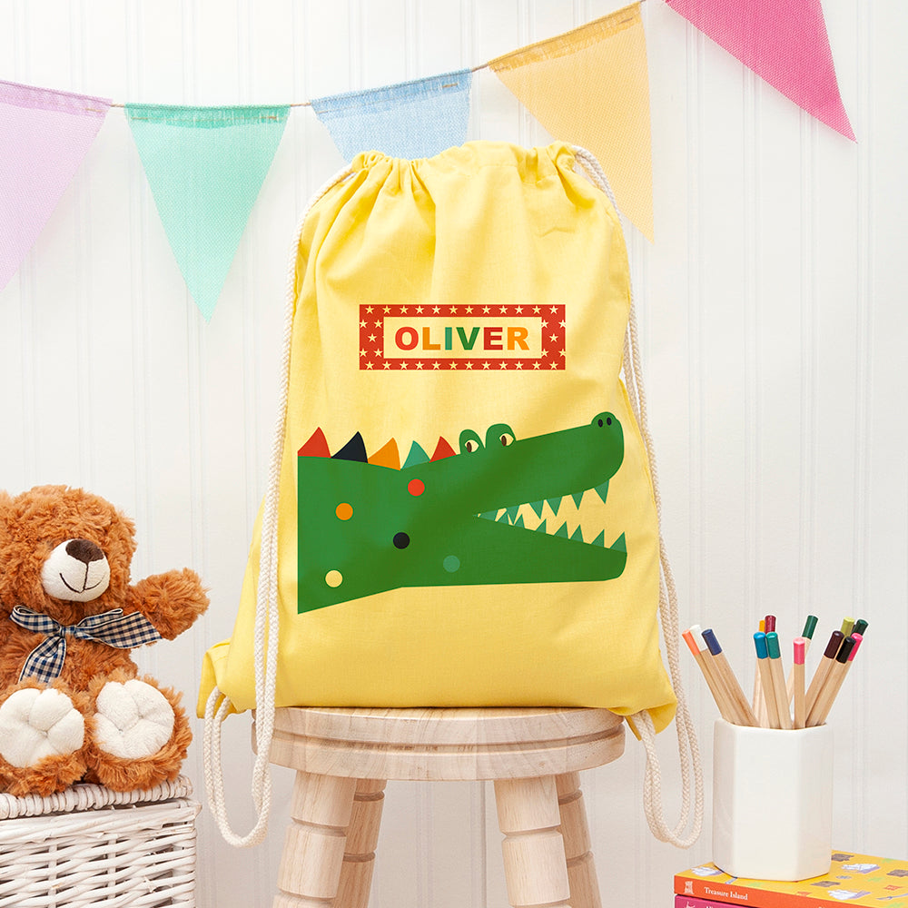 Personalised Personalised Crocodile PE Kit Bag