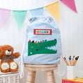 Personalised Personalised Crocodile PE Kit Bag