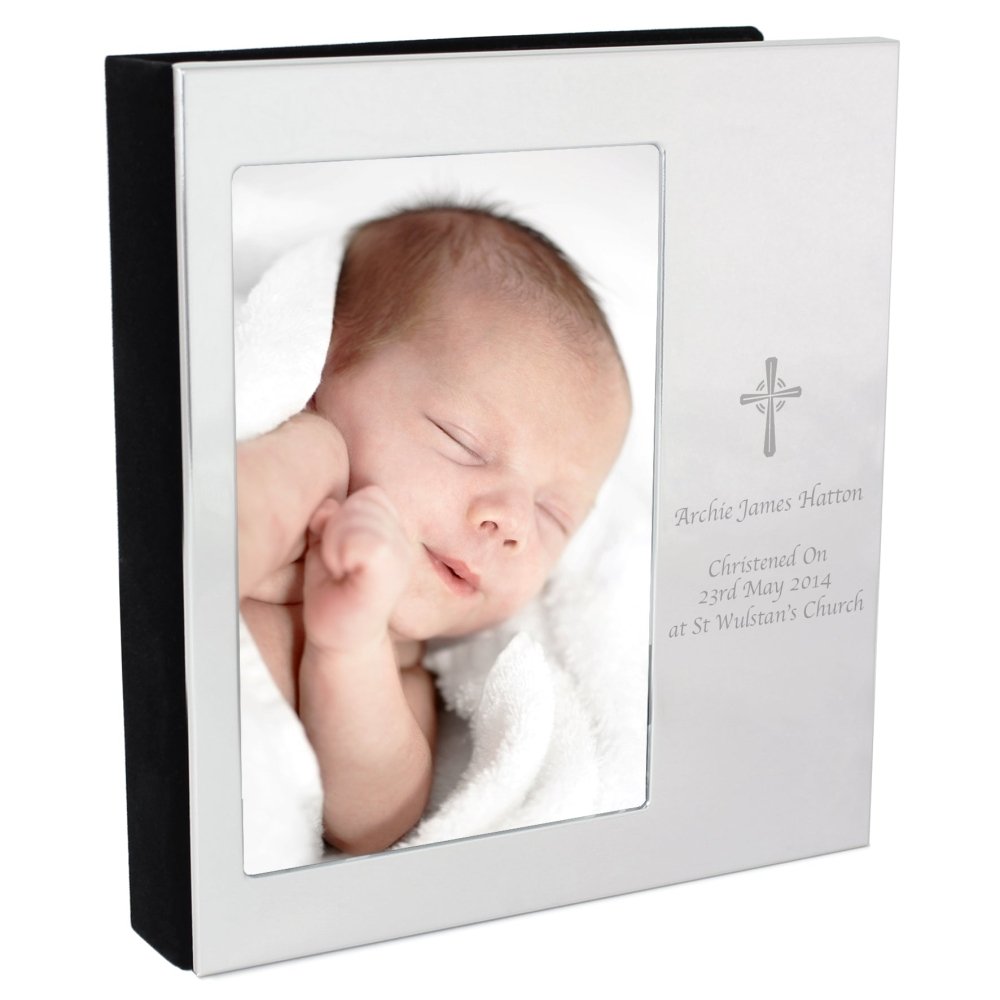 Personalised Cross 6x4 Inch Photo Frame Album