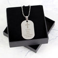 Personalised Cross Stainless Steel Dog Tag Necklace