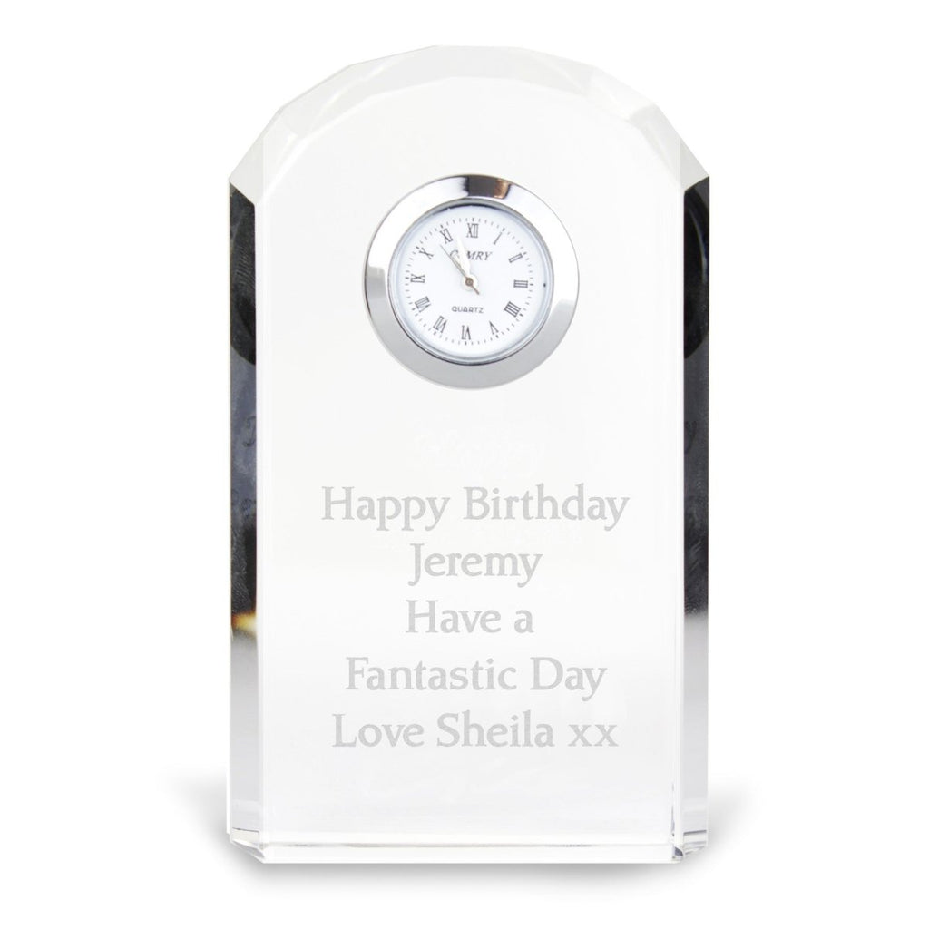 Personalised Crystal Clock