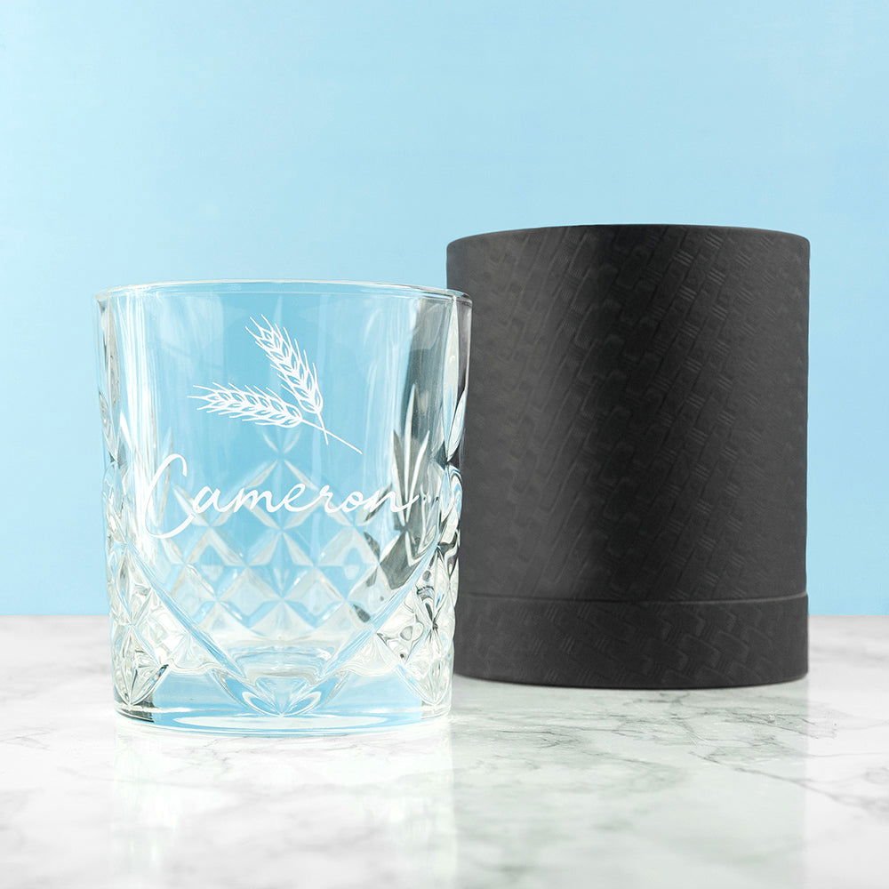 Personalised Crystal Icon Whisky Tumbler