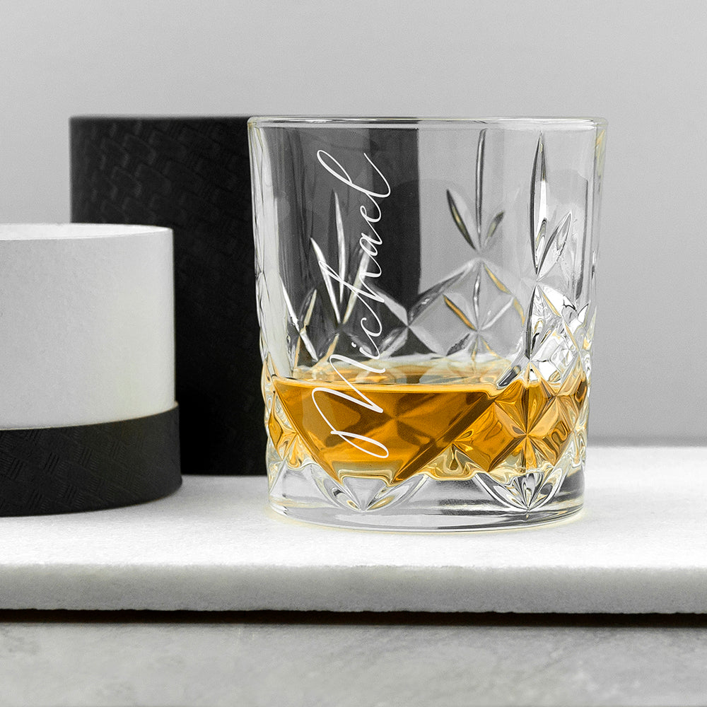 Personalised Personalised Crystal Whisky Tumbler