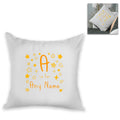 Personalised Cushion - Letter is for Name Design in Yellow