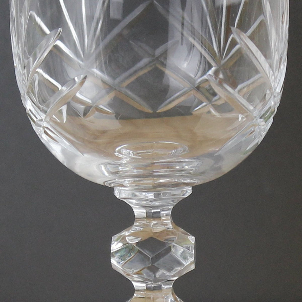 Personalised Cut Crystal Wine Glass