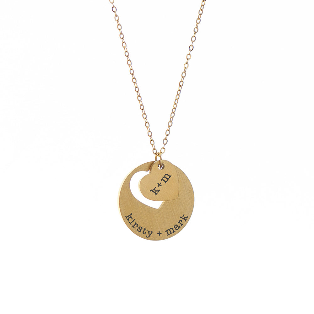 Personalised Personalised Cut-Out Heart Shape Necklace