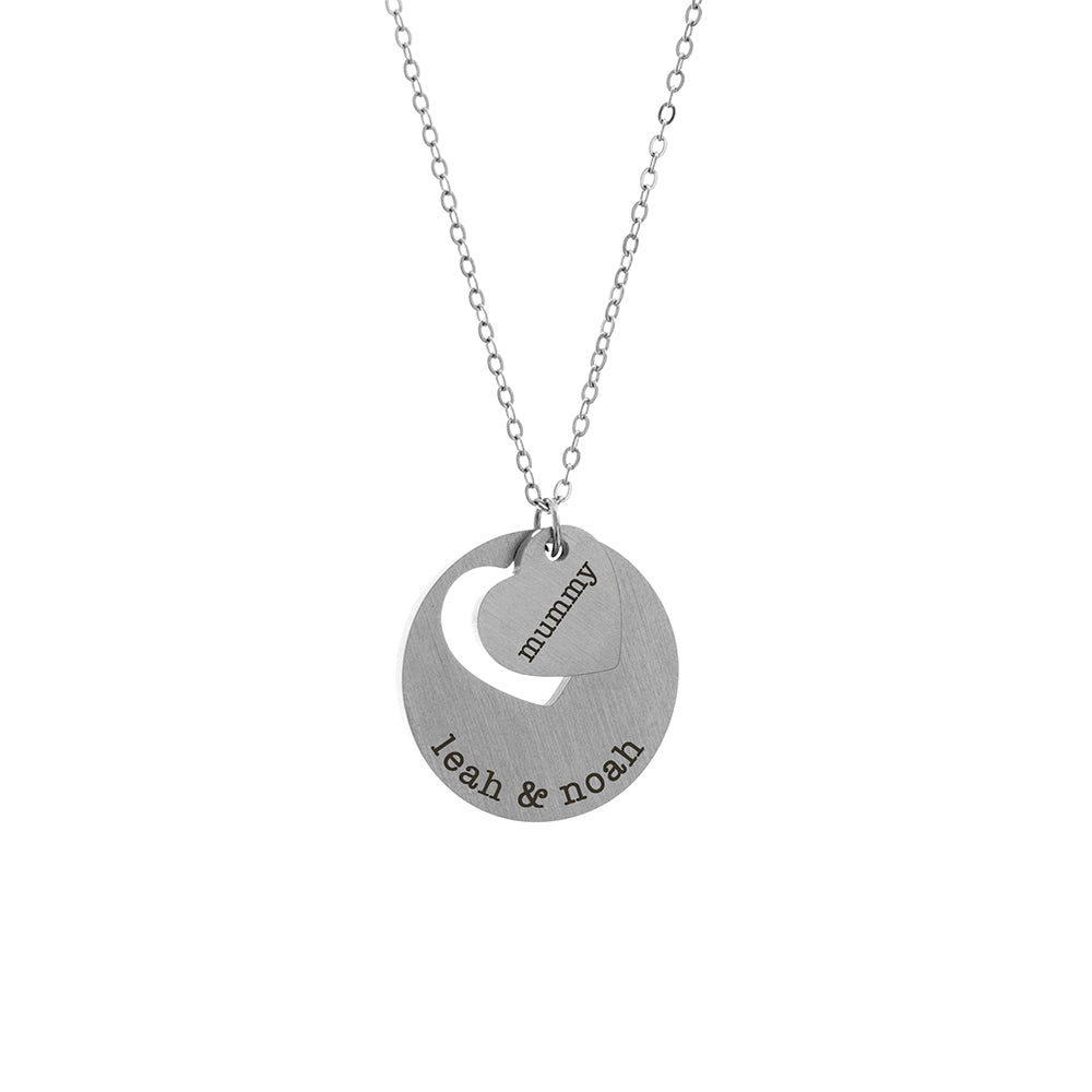 Personalised Personalised Cut-Out Heart Shape Necklace