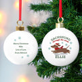 Personalised 'Dachshund Through The Snow' Christmas Tree Bauble