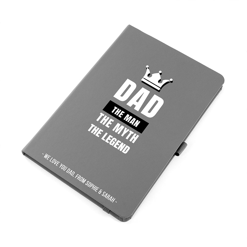 Personalised Personalised Dad The Legend A5 Notebook