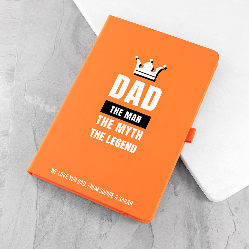 Personalised Personalised Dad The Legend A5 Notebook