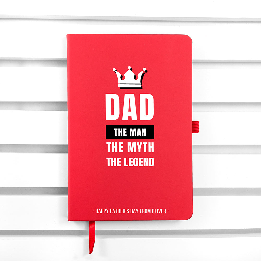 Personalised Personalised Dad The Legend A5 Notebook