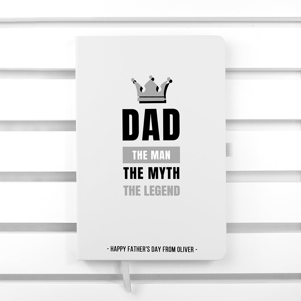 Personalised Personalised Dad The Legend A5 Notebook
