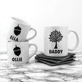 Personalised Personalised Daddy & Me Acorn Mugs