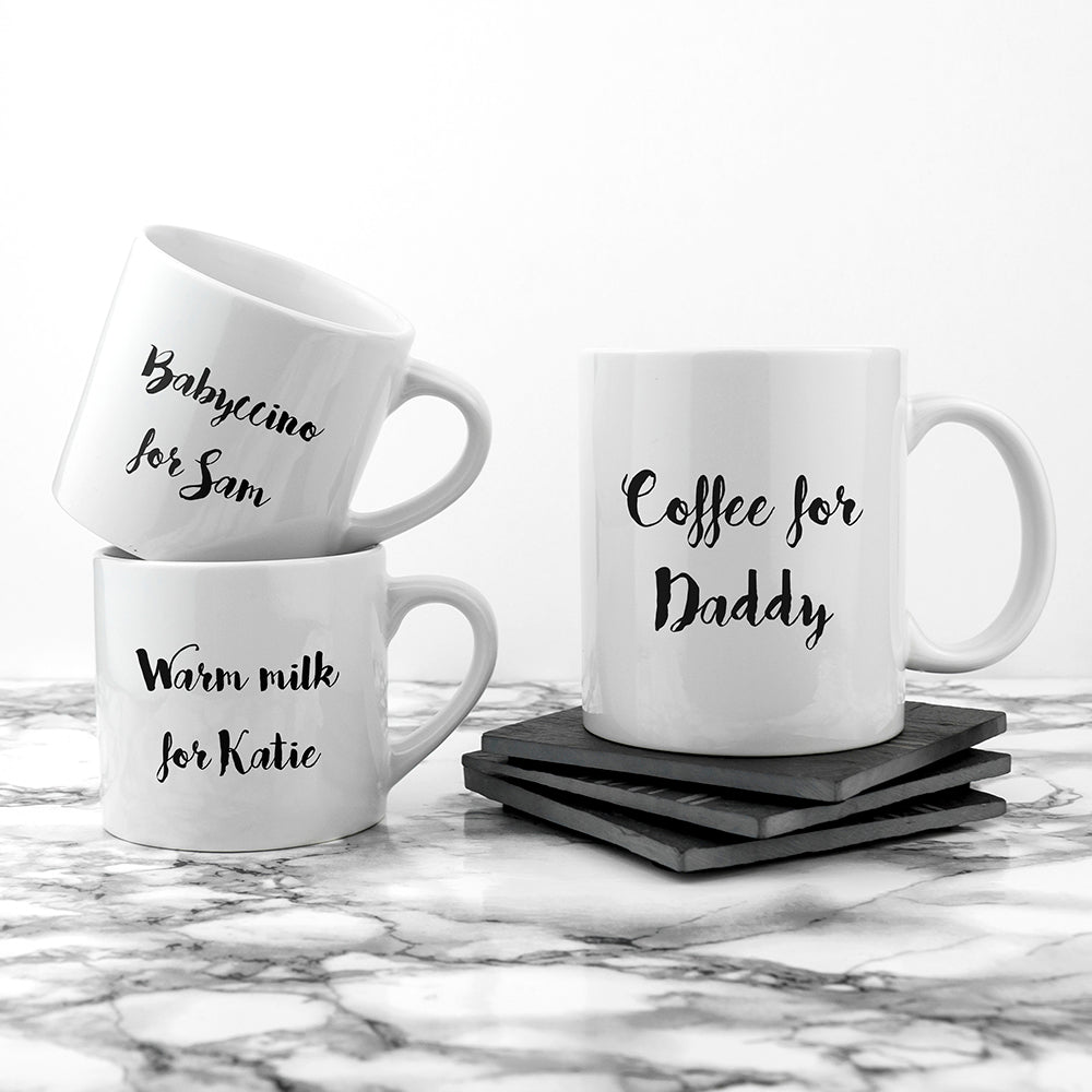 Personalised Personalised Daddy & Me Coffee and Catch Up Mugs