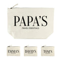 Personalised Personalised Daddy & Me Cream Wash Bags