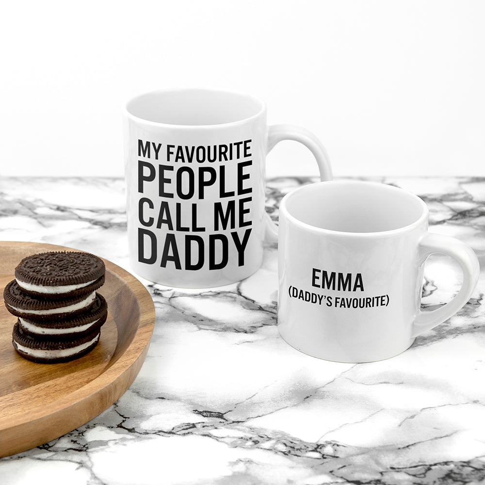 Personalised Personalised Daddy & Me Favourite People Mugs