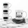 Personalised Personalised Daddy & Me Low Battery Mugs