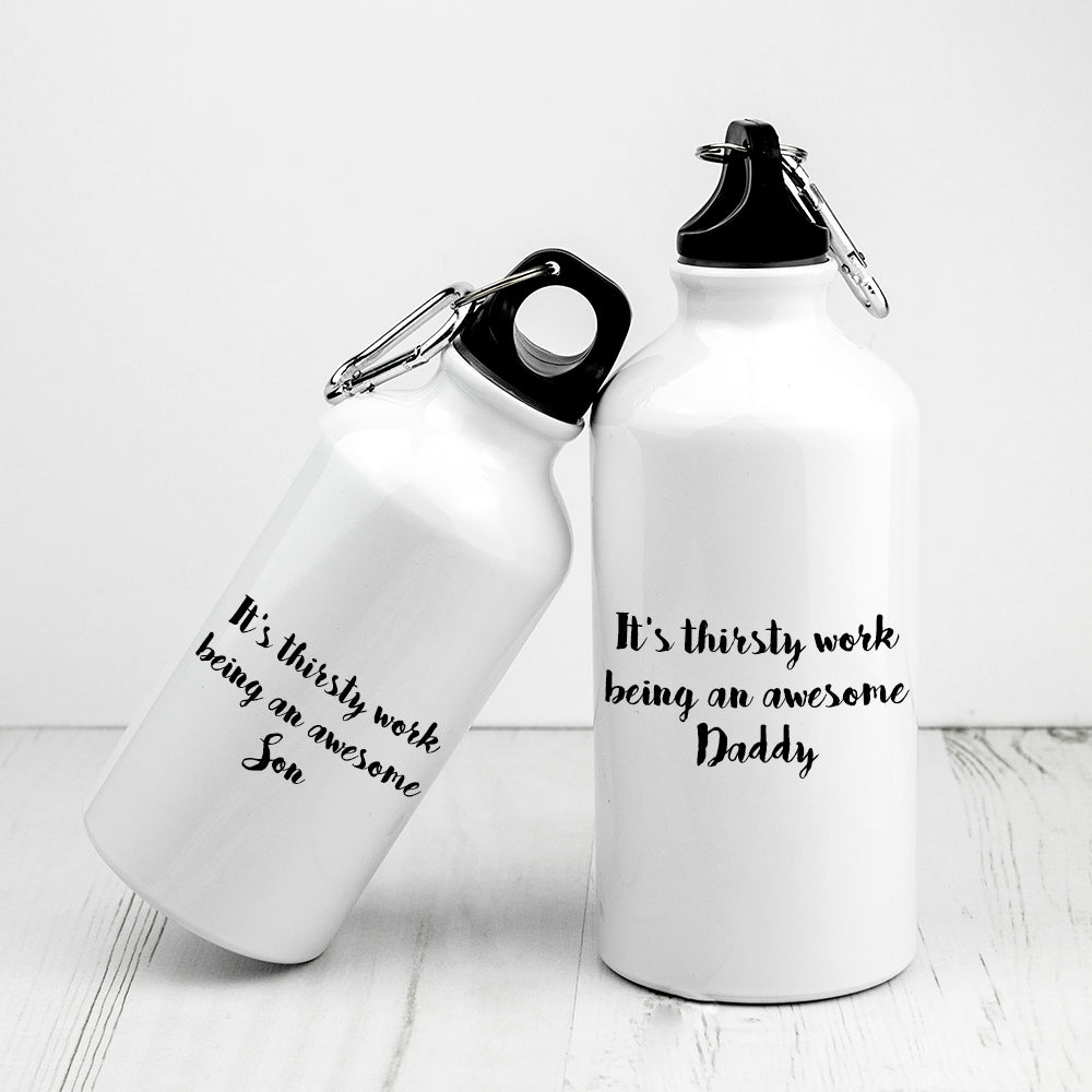 Personalised Personalised Daddy & Me Sports Water Bottles