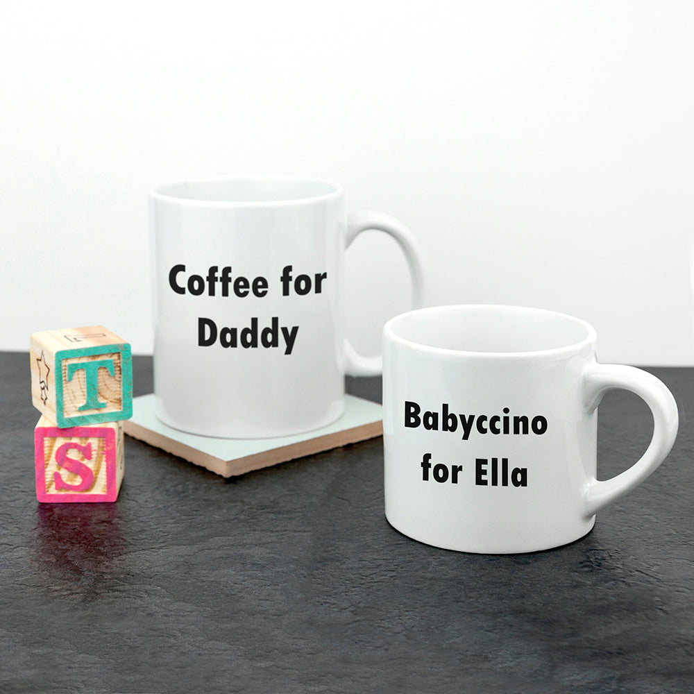 Personalised Personalised Daddy & Me Tea Time Mugs