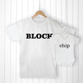 Personalised Personalised Daddy and Me Chip off the Old Block Set