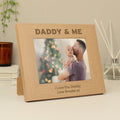 Personalised Daddy & Me 5x7 Inch Landscape Wooden Photo Frame