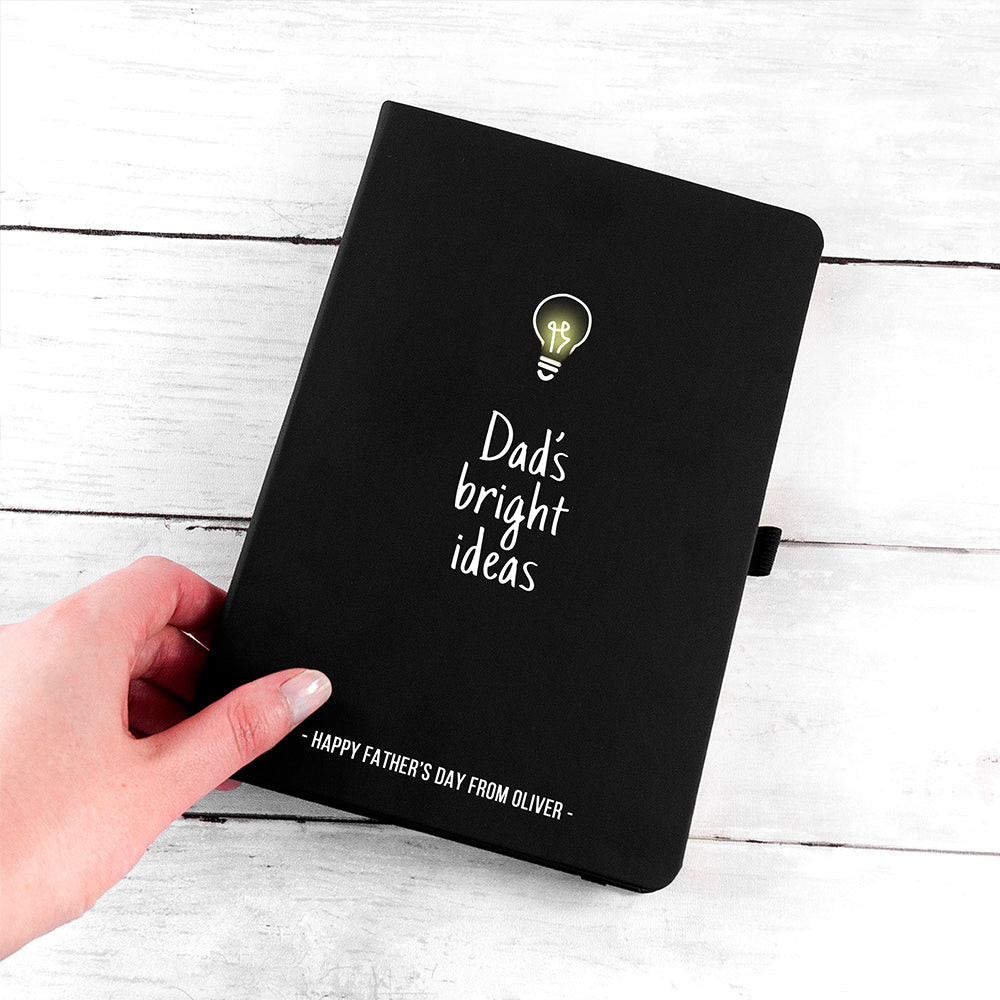 Personalised Personalised Dad's Bright Ideas A5 Notebook