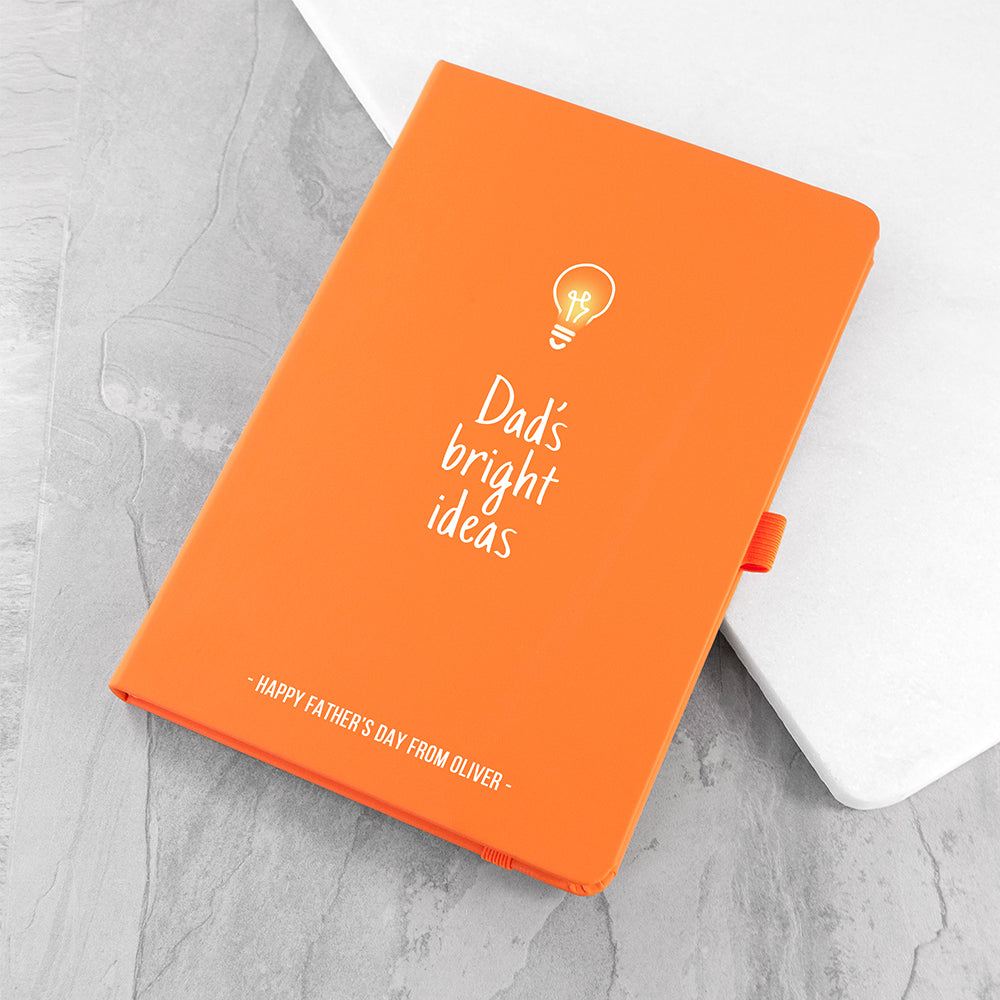 Personalised Personalised Dad's Bright Ideas A5 Notebook