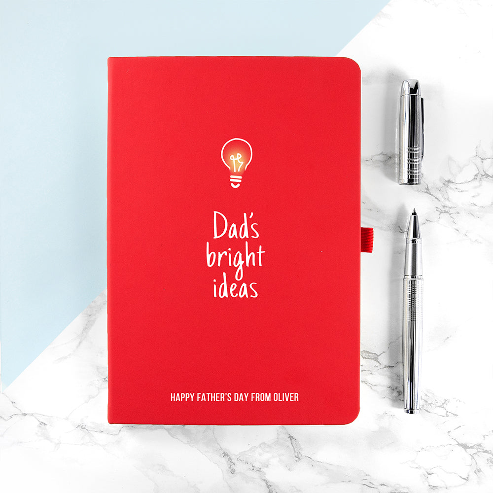 Personalised Personalised Dad's Bright Ideas A5 Notebook