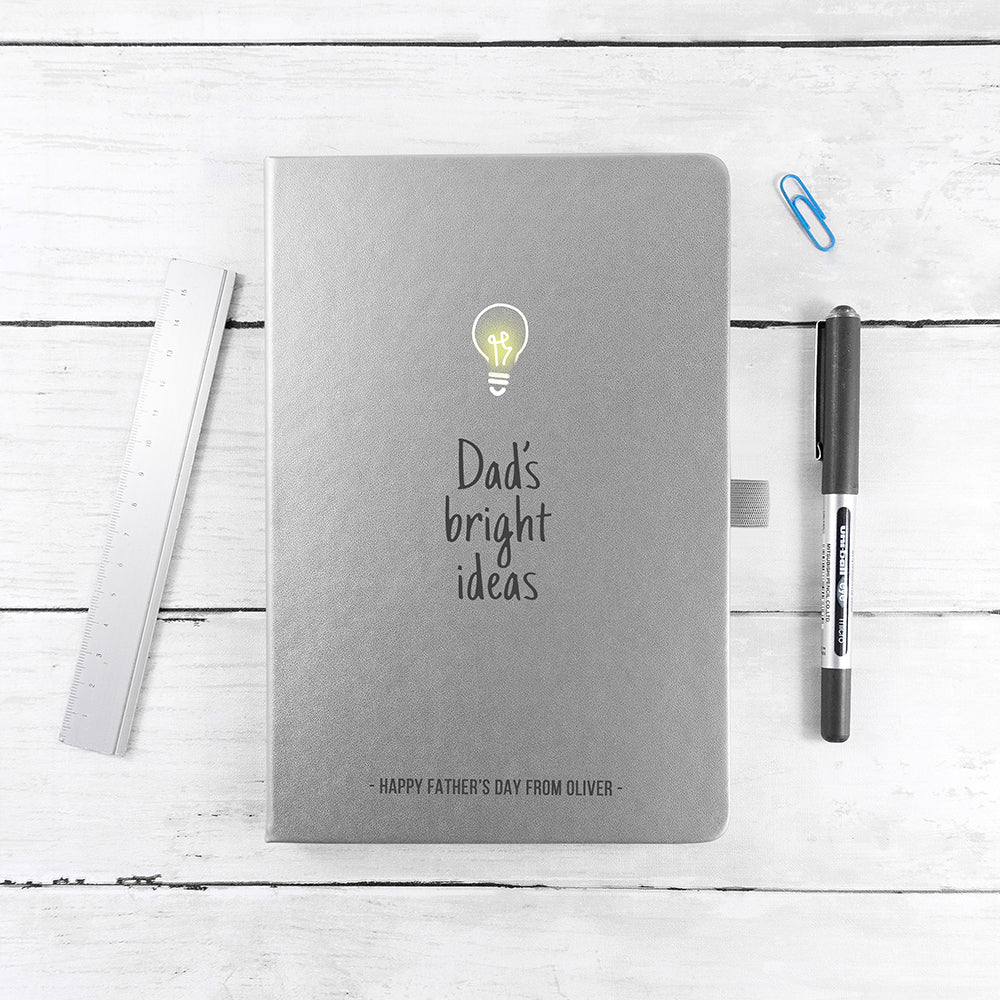 Personalised Personalised Dad's Bright Ideas A5 Notebook