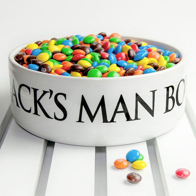 Personalised Dad's Super Large Men's Ceramic Snack Cereal Bowl