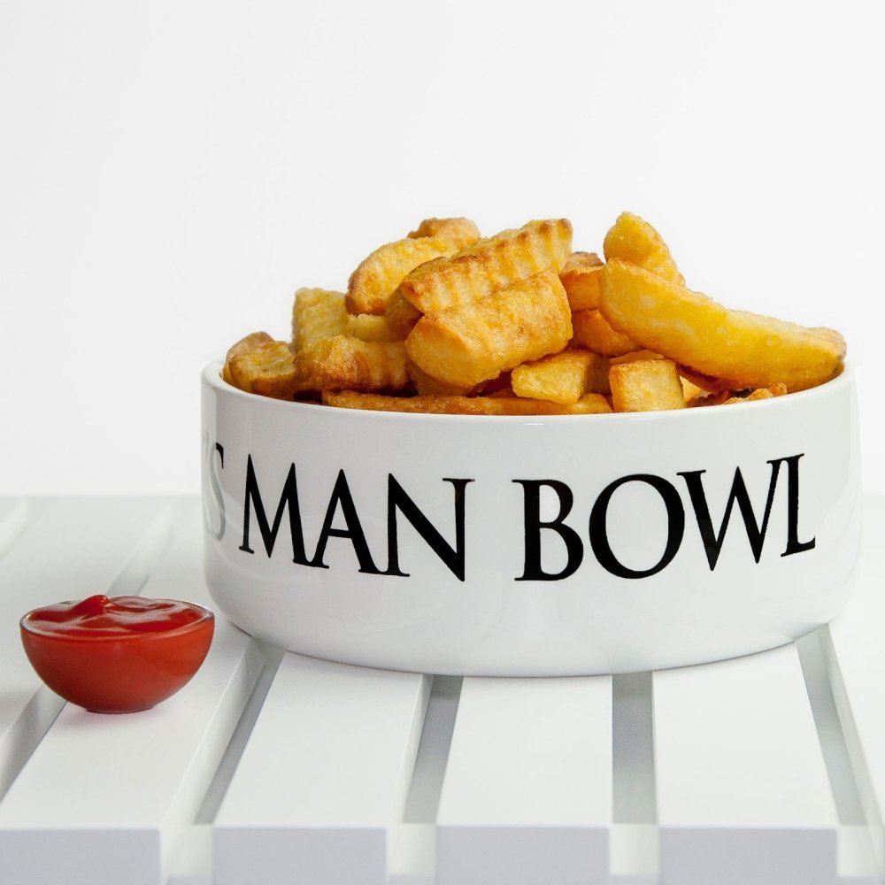 Personalised Dad's Super Large Men's Ceramic Snack Cereal Bowl