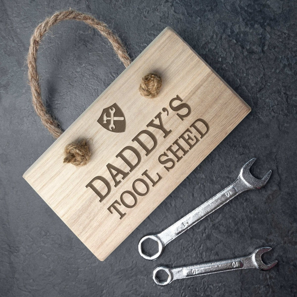 Personalised Dad's Wooden Tool Shed Sign