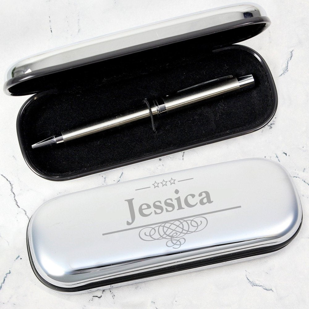 Personalised Decorative Pen And Box Set