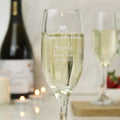 Personalised Decorative Wedding Mother Of The Bride Glass Flute