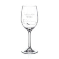 Personalised Petit Wine Glass With Swarovski Crystals