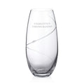 Personalised Personalised Spiral Barrel Vase with Swarovski Crystals
