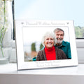 Personalised Diamond Anniversary 5x7 Inch Landscape Photo Frame