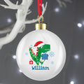 Personalised Dinosaur 'Have A Roarsome Christmas' Bauble