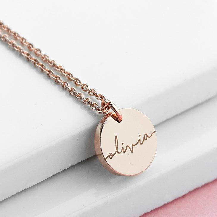 Personalised Disc Necklace