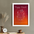 Personalised Personalised Diwali Colourful Ganesh Framed Print