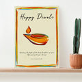 Personalised Personalised Diwali Colourful Light Framed Print