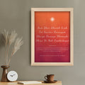Personalised Personalised Diwali Gayatri Mantra Sunrise Framed Print