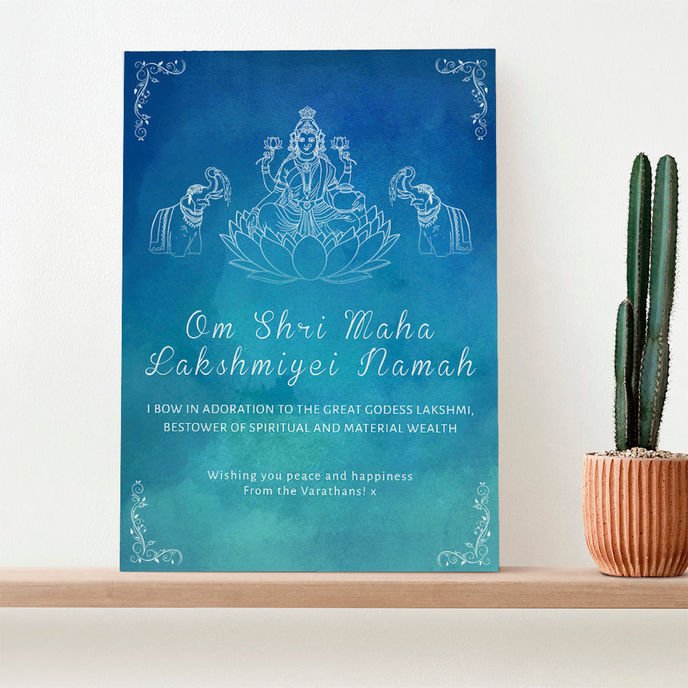 Personalised Personalised Diwali Lakshmi Framed Print