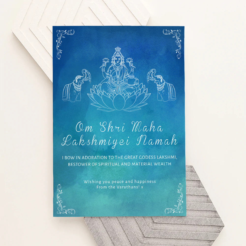 Personalised Personalised Diwali Lakshmi Framed Print
